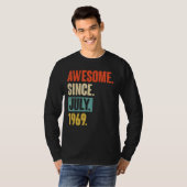 Geweldige sinds juli 1969 53 jaar oud en 53 jaar o t-shirt (Voorkant volledig)