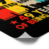 Geweldige sinds juli 1973 49e verjaardag  poster (Hoek)