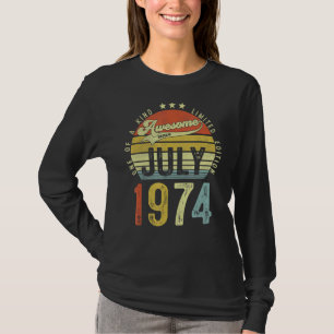 Geweldige sinds juli 1974 48e verjaardag voor t-shirt