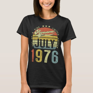 Geweldige sinds juli 1976 46e verjaardag voor t-shirt