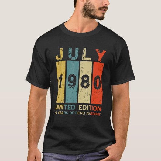 Geweldige sinds juli 1980 41sint - jansbrood T-shi T-shirt (Voorkant)