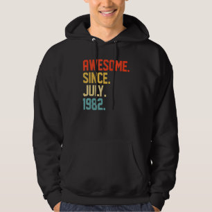 Geweldige sinds juli 1982 40 jaar oud 40e verjaard hoodie