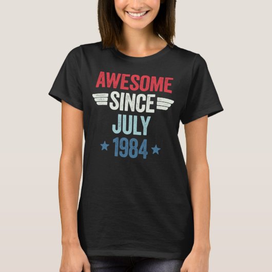 Geweldige sinds juli 1984 t-shirt (Voorkant)