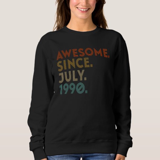 Geweldige sinds juli 1990  32e verjaardag trui (Voorkant)