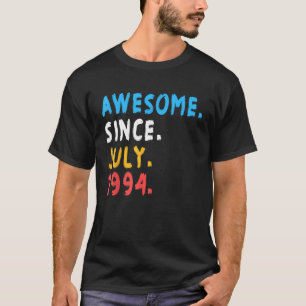 Geweldige sinds juli 1994 29 jaar oud 29 jaar t-shirt