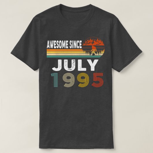 Geweldige sinds juli 1995 t-shirt (Design voorkant)