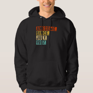 Geweldige sinds juli 1997 25e verjaardag hoodie