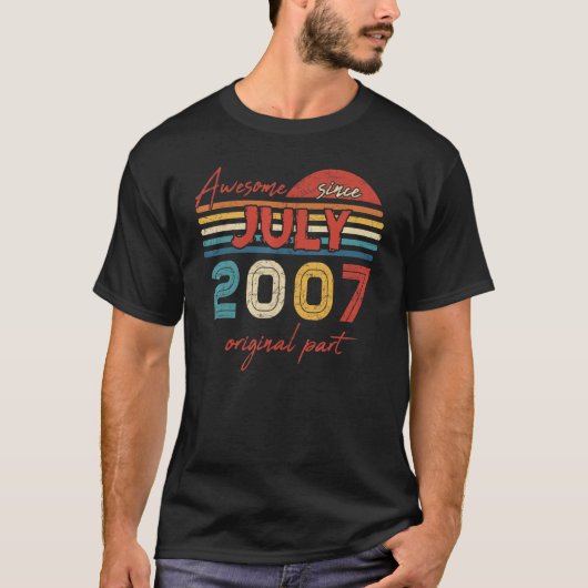 Geweldige sinds juli 2007 T-shirt (Voorkant)