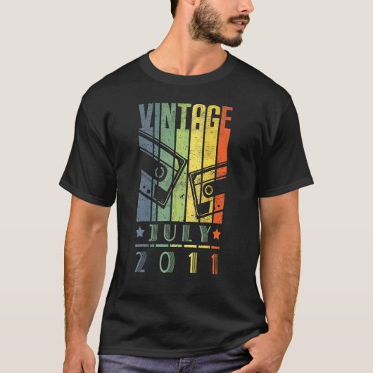 Geweldige sinds juli 2011 elf jaar oud op de elfde t-shirt (Voorkant)