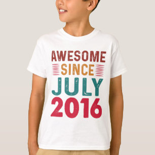 Geweldige sinds juli 2016  verjaardag t-shirt