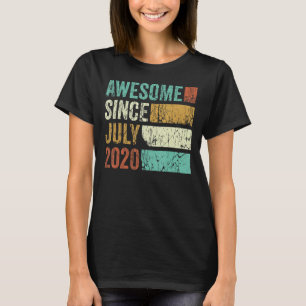 Geweldige sinds juli 2020 2e verjaardag 2 jaar oud t-shirt