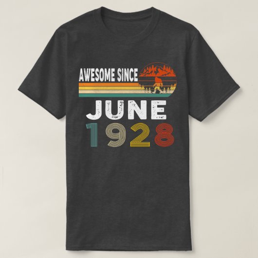 Geweldige sinds juni 1928 t-shirt (Design voorkant)