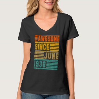 Geweldige sinds juni 1938 Vintage 84e Mannen en vr T-shirt
