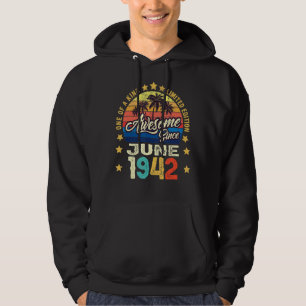 Geweldige sinds juni 1942 80e verjaardag hoodie