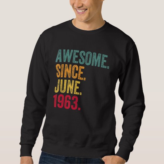Geweldige sinds juni 1963  59e verjaardag trui (Voorkant)