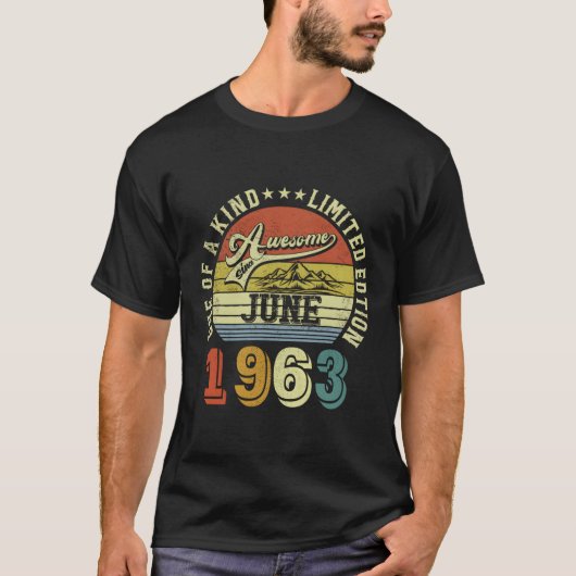 Geweldige sinds juni 1963 een van een soort t-shirt (Voorkant)