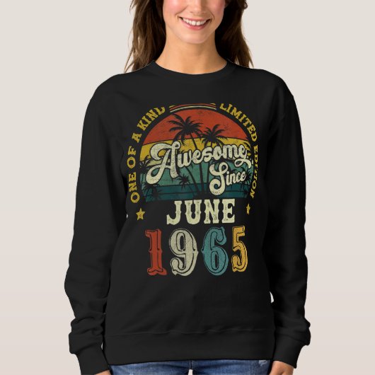 Geweldige sinds juni 1965 57e verjaardag trui (Voorkant)
