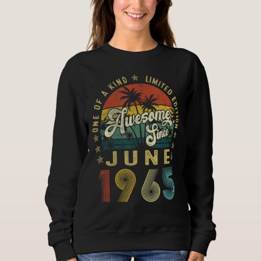 Geweldige sinds juni 1965 57e verjaardag voor trui (Voorkant)