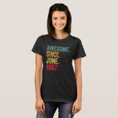 Geweldige sinds juni 1967 55e verjaardag t-shirt (Voorkant volledig)