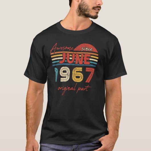  Geweldige sinds juni 1967 T-shirt (Voorkant)
