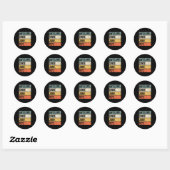 Geweldige sinds juni 1972 ronde sticker (Vel)