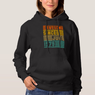 Geweldige sinds juni 1979  43e Mannen en vrouwen Hoodie