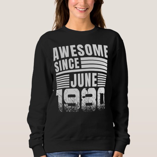 Geweldige sinds juni 1980 42e geboortedag trui (Voorkant)