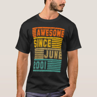 Geweldige sinds juni 2001 21 Mannen en vrouwen T-shirt