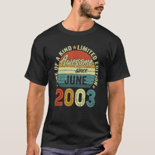 Geweldige sinds juni 2003 19 jaar oud op 19 septem t-shirt
