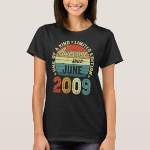 Geweldige sinds juni 2009 13 jaar oud op 13 septem t-shirt