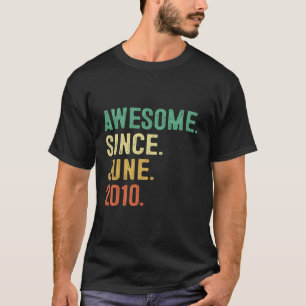 Geweldige sinds juni 2010 13th 13 t-shirt