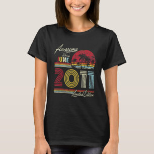 Geweldige sinds juni 2011 11e verjaardag T-shirt