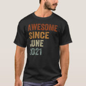 Geweldige Sinds juni 2021 2e Kinder en peuters Bir T-shirt (Voorkant)