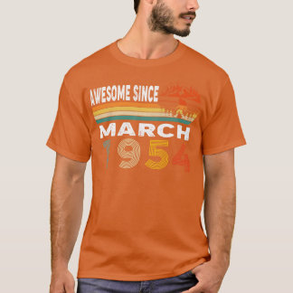 Geweldige sinds maart 1954 t-shirt