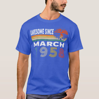 Geweldige sinds maart 1958 t-shirt