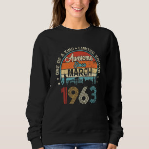 Geweldige sinds maart 1963 59e verjaardag trui