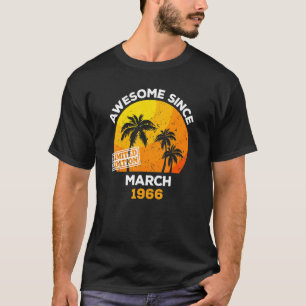 Geweldige sinds maart 1966 Retro Mannen & Women Bi T-shirt