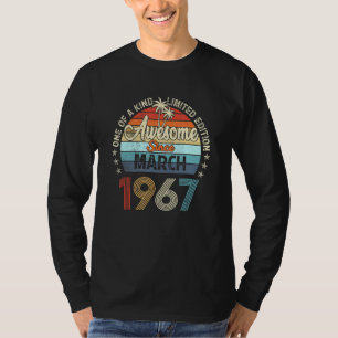 Geweldige sinds maart 1967  55e verjaardag t-shirt