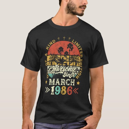Geweldige sinds maart 1986, beperkte uitgave 1 van t-shirt (Voorkant)