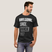 Geweldige sinds maart 1987, 36e decoratio t-shirt (Voorkant volledig)