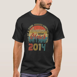 Geweldige sinds maart 2014 8e verjaardag t-shirt