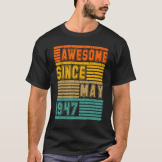 Geweldige sinds mei 1947  75e Mannen en vrouwen T-shirt