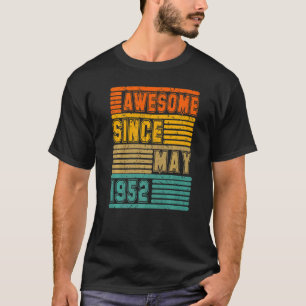 Geweldige sinds mei 1952 70e Mannen en vrouwen T-shirt