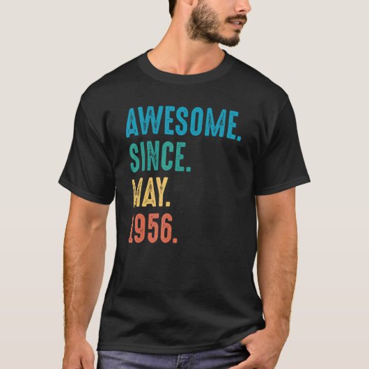 Geweldige sinds mei 1956 t-shirt (Voorkant)