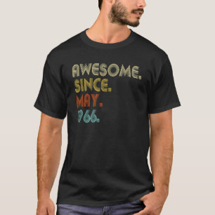 Geweldige sinds mei 1966 56e verjaardag 56 jaar ou t-shirt