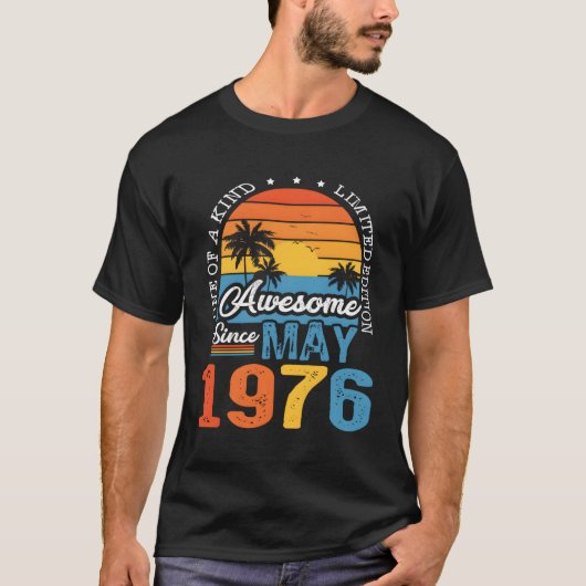 Geweldige sinds mei 1976 47th 47 t-shirt (Voorkant)