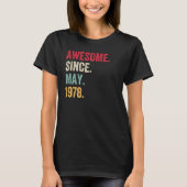 Geweldige sinds mei 1978 t-shirt (Voorkant)