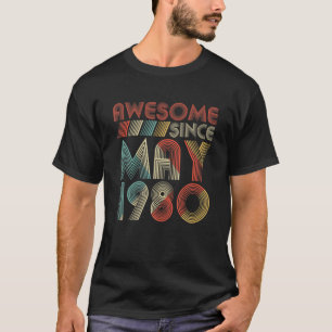 Geweldige sinds MEI 1980 39 jaar oude cadeautjes o T-shirt