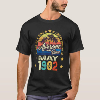 Geweldige sinds mei 1982 40e verjaardag t-shirt
