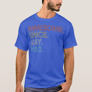Geweldige sinds mei 1982 40e verjaardag t-shirt
